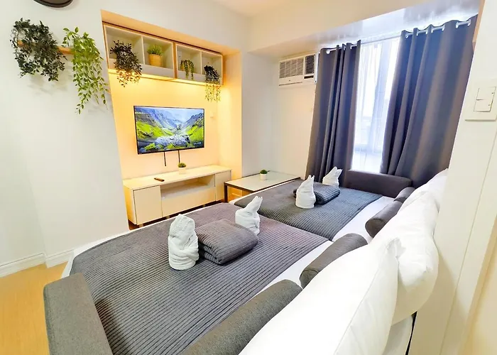 Apartment 2215t2 Avida Towers It Park 1br Unit Queen Bed 4k Tv